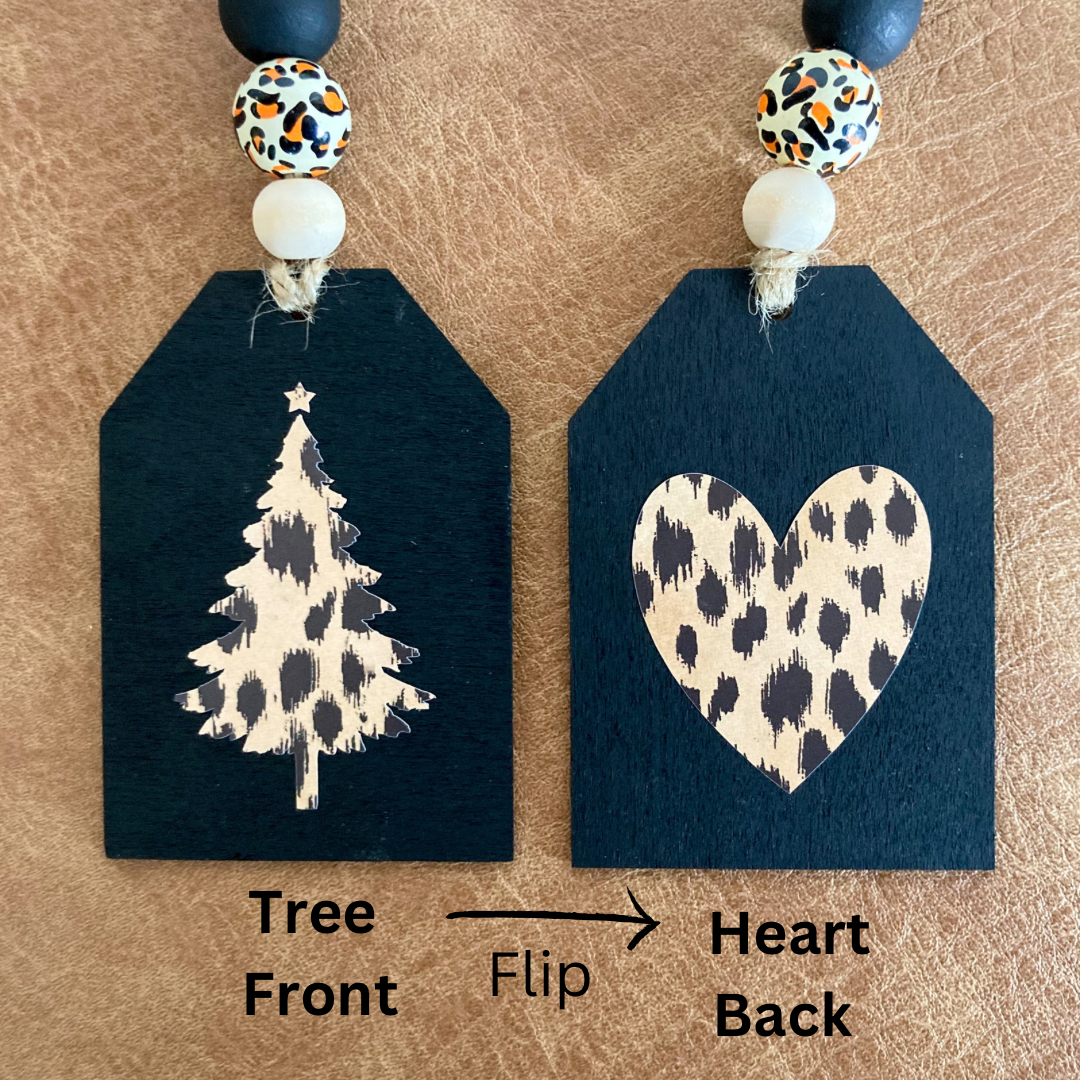 Double Sided Leopard Garland