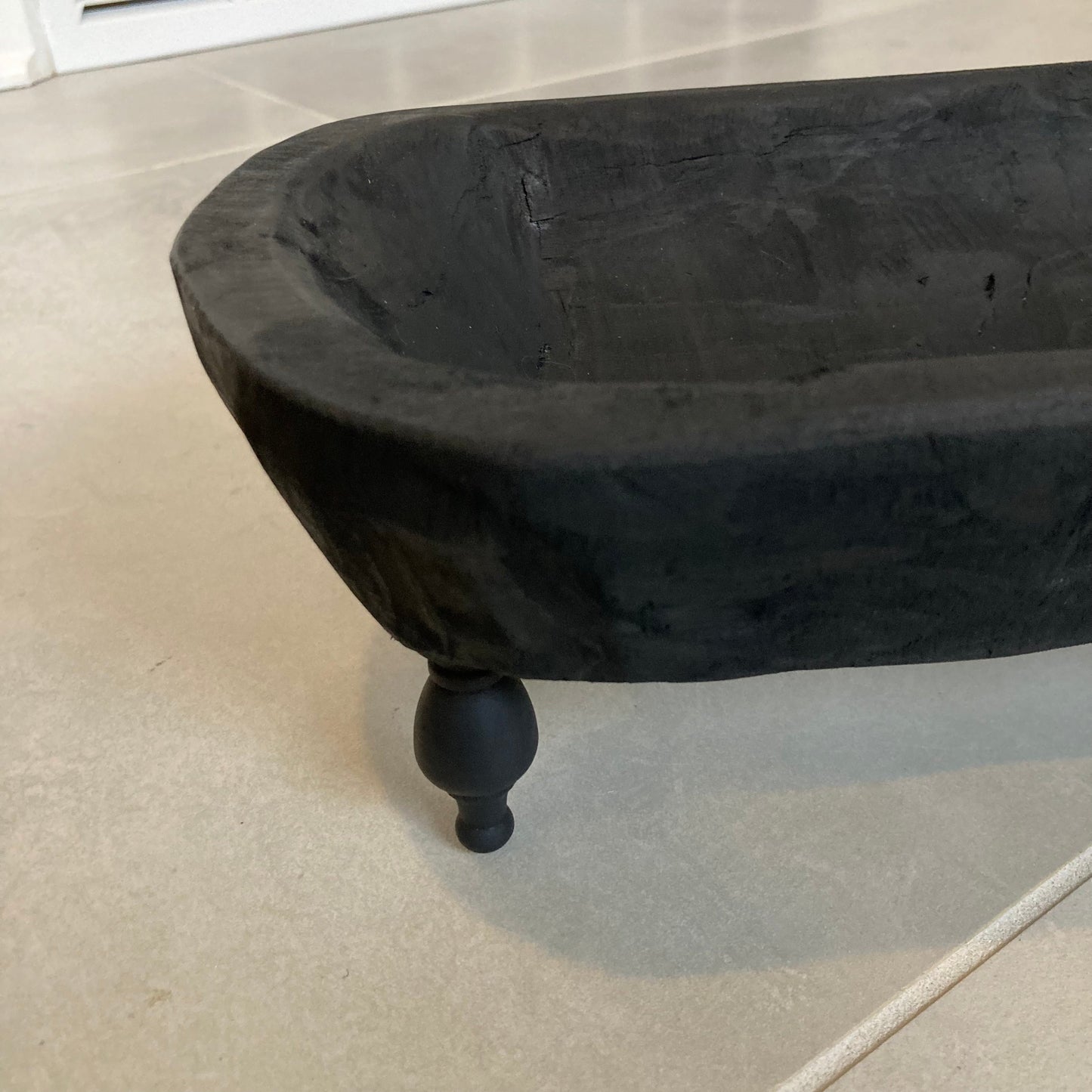 20” Black Baguette Bowl Riser
