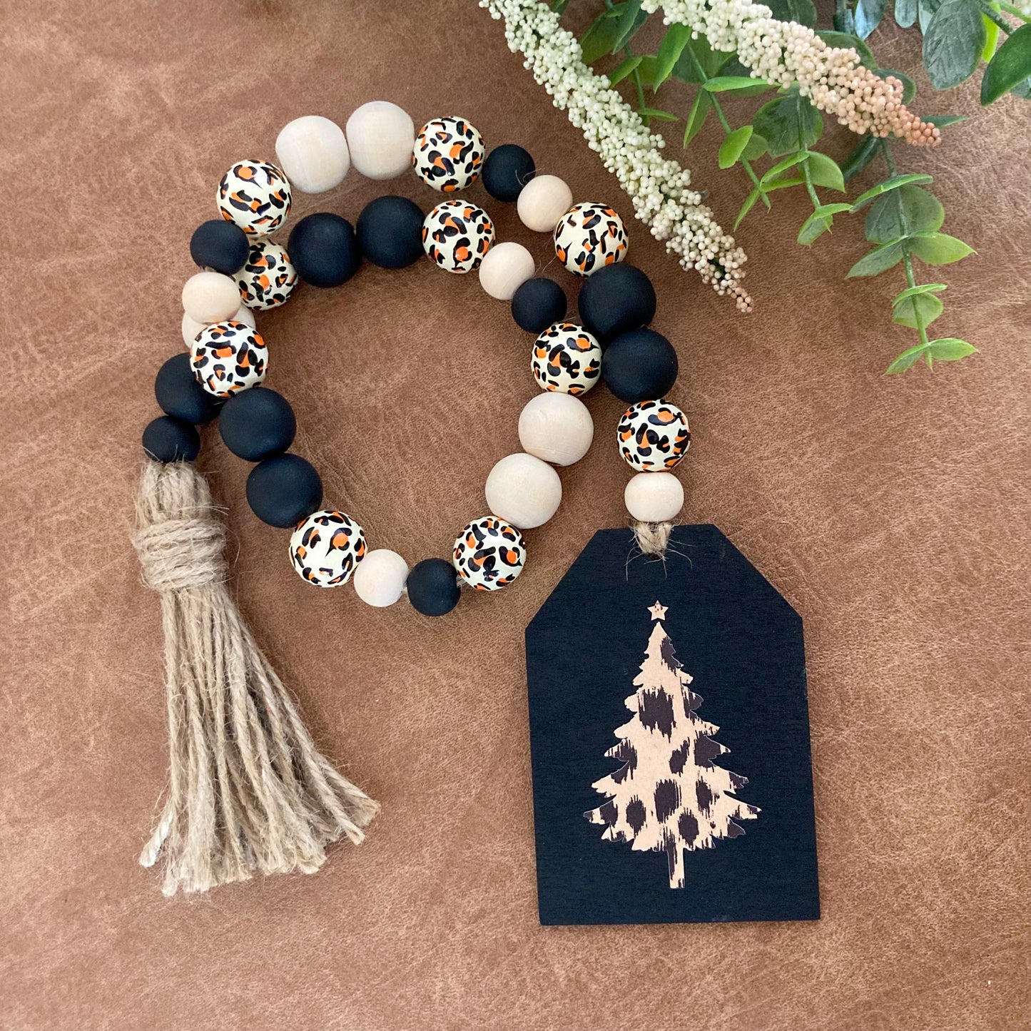 Double Sided Leopard Garland
